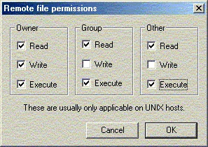 chmod settings for cgi scripts