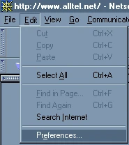 Edit -> Prefs