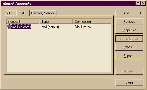 Mail Accounts